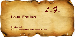 Laux Fatima névjegykártya